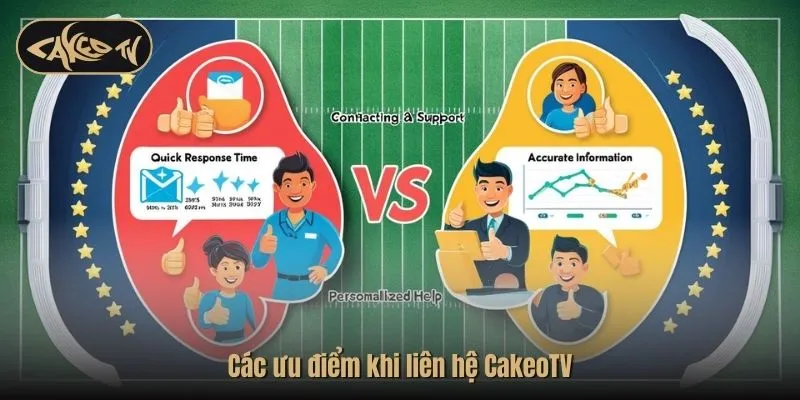 Các ưu điểm khi liên hệ CakeoTV