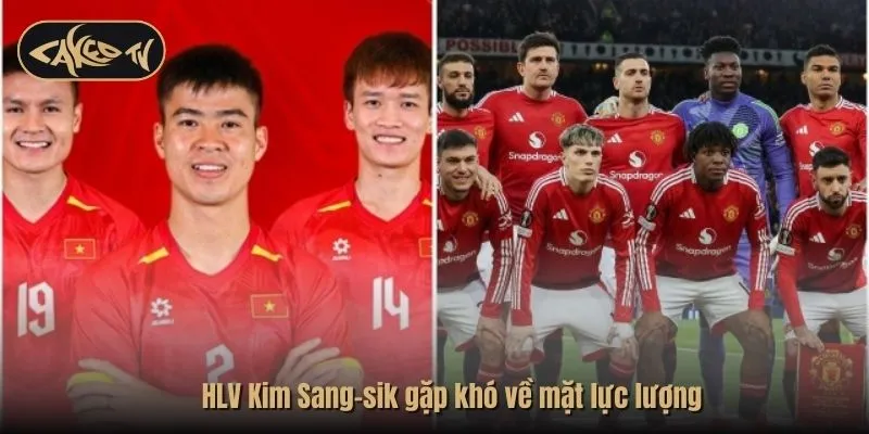 HLV Kim Sang-sik gặp khó về mặt lực lượng